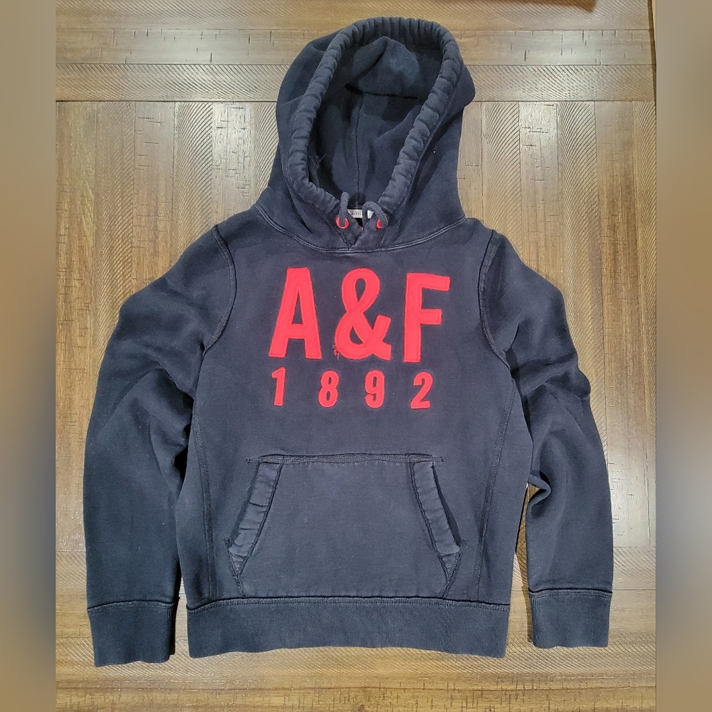 Abercrombie and Fitch 1892 Blue Hoodie Adult Large